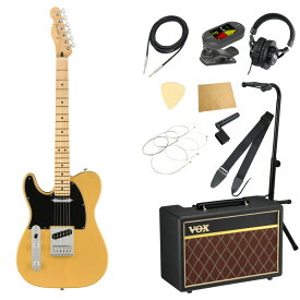 フェンダー Fender Player Telecaster LH MN Butterscotch Blonde レフティ エレキギター VOXアンプ付き 入門11点 初心者セット