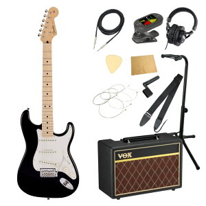 Fender Made in Japan Junior Collection Stratocaster MN BLK �G���L�M�^�[ VOX�A���v�t�� ����11�_ ���S�҃Z�b�g