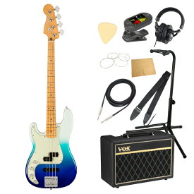 Fender フェンダー Player Plus Precision Bass LH BLB レフトハンドモデル エレキベース VOXアンプ付き 入門10点 初心者セット