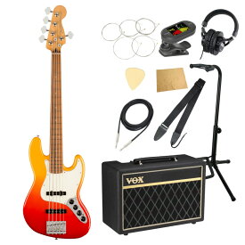 Fender フェンダー Player Plus Jazz Bass V TQS 5弦エレキベース VOXアンプ付き 入門10点 初心者セット