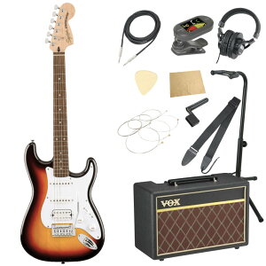 Squier XNC[ XNCA Affinity Series Stratocaster Junior HSS Laurel Fingerboard White Pickguard 3-Color Sunburst GLM^[ VOXAvt 11_ S҃Zbg