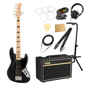 Squier �X�N���C���[ �X�N���C�A Affinity Series Active Jazz Bass V MN Black Metallic �G���L�x�[�X �W���Y�x�[�X 5���x�[�X VOX�A���v�t�� ����10�_ ���S�҃Z�b�g