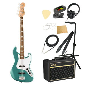 Squier XNC[ XNCA Affinity Series Active Jazz Bass LRL Mystic Sea Foam Green GLx[X WYx[X VOXAvt 10_ S҃Zbg