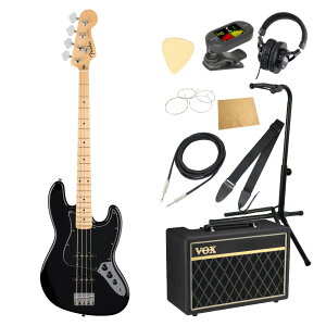 Fender tF_[ Standard Jazz Bass MN BPG BLK GLx[X WYx[X VOXAvt 10_ S҃Zbg
