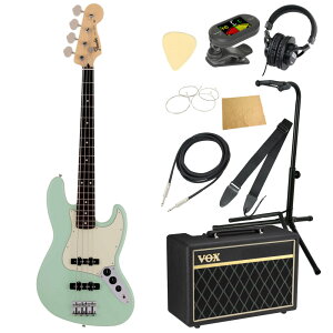 Fender �t�F���_�[ Made in Japan Junior Collection Jazz Bass RW SATIN SFG �G���L�x�[�X VOX�A���v�t�� ����10�_ ���S�҃Z�b�g