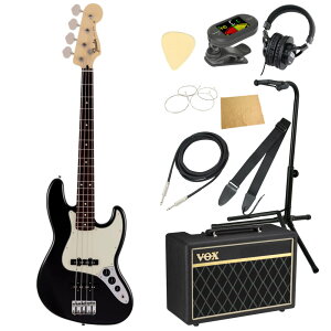 Fender �t�F���_�[ Made in Japan Junior Collection Jazz Bass RW BLK �G���L�x�[�X VOX�A���v�t�� ����10�_ ���S�҃Z�b�g