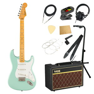 Squier �X�N���C�A �X�N���C���[ Classic Vibe '50s Stratocaster HT MN Surf Green �G���L�M�^�[ VOX�A���v�t�� ����11�_ ���S�҃Z�b�g