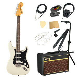 Squier �X�N���C�A �X�N���C���[ Classic Vibe '70s Stratocaster HT HSS LRL Olympic White �G���L�M�^�[ VOX�A���v�t�� ����11�_ ���S�҃Z�b�g