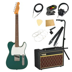 Squier �X�N���C�A �X�N���C���[ Classic Vibe Custom Esquire LRL Sherwood Green �G���L�M�^�[ VOX�A���v�t�� ����11�_ ���S�҃Z�b�g