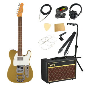 Squier XNCA XNC[ Classic Vibe Custom Telecaster SH with Bigsby Aztec Gold GLM^[ VOXAvt 11_ S҃Zbg