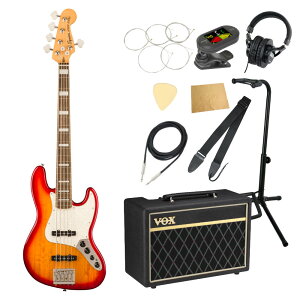 Squier XNCA XNC[ Classic Vibe Active '70s Jazz Bass V LRL Sienna Sunburst 5 GLx[X VOXAvt 10_ S҃Zbg