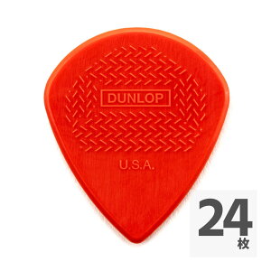 JIM DUNLOP �W���_�����b�v 581RXLN MAX-GRIP JAZZ III XL PICKS ���b�h�i�C���� �M�^�[�s�b�N×24��