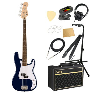 Squier �X�N���C�A �X�N���C���[ Sonic Precision Bass LRL Midnight Blue �G���L�x�[�X VOX�A���v�t�� ����10�_ ���S�҃Z�b�g
