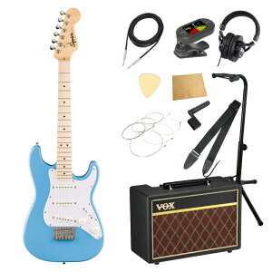 Squier �X�N���C�A �X�N���C���[ Mini Stratocaster MN California Blue �G���L�M�^�[ VOX�A���v�t�� ����11�_ ���S�҃Z�b�g
