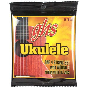 GHS H-T10/Hawaiian Tenor Ukulele Black Nylon �E�N������×3�Z�b�g
