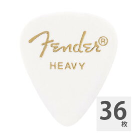 フェンダー ギターピック 36枚 セット ヘビー 351 Shape Classic Picks Heavy White Fender