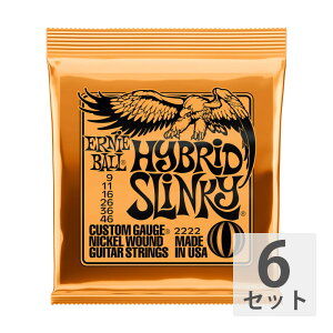 A[j[{[ ERNIE BALL 2222/Hybrid Slinky×6SET GLM^[