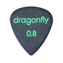 【8/15(月) ポイント10倍】 dragonfly PICK TD 0.8 BLACK ギターピック×10枚