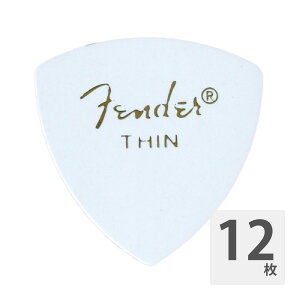 tF_[ M^[sbN 12 Zbg Thin 346 Shape Classic Celluloid Picks White Fender