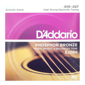 __I D'Addario EJ38H Phosphor Bronze High Strung/Nashville Tuning AR[XeBbNM^[×10SET