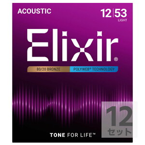 GNT[ ELIXIR 11050 ACOUSTIC POLYWEB LIGHT 12-53×12SET AR[XeBbNM^[