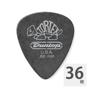 JIM DUNLOP 488 Tortex Pitch Black Standard 0.60mm M^[sbN×36