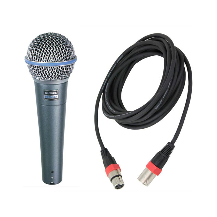 楽天市場】SHURE BETA58A-J 5Mマイクケーブル（XLRオス-メス）付き 