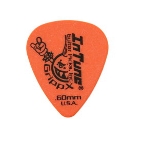In Tune Guitar Picks DGP1-C60 GrippX-X 0.60mm Orange ギターピック×12枚