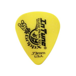 In Tune Guitar Picks DGP1-C73 GrippX-X 0.73mm Yellow M^[sbN×12