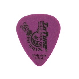 In Tune Guitar Picks DGP1-C114 GrippX-X 1.14mm Purple ギターピック×12枚