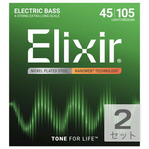 GNT[ ELIXIR 14087 4-String Light/Medium Extra Long Scale GLx[X ×2Zbg