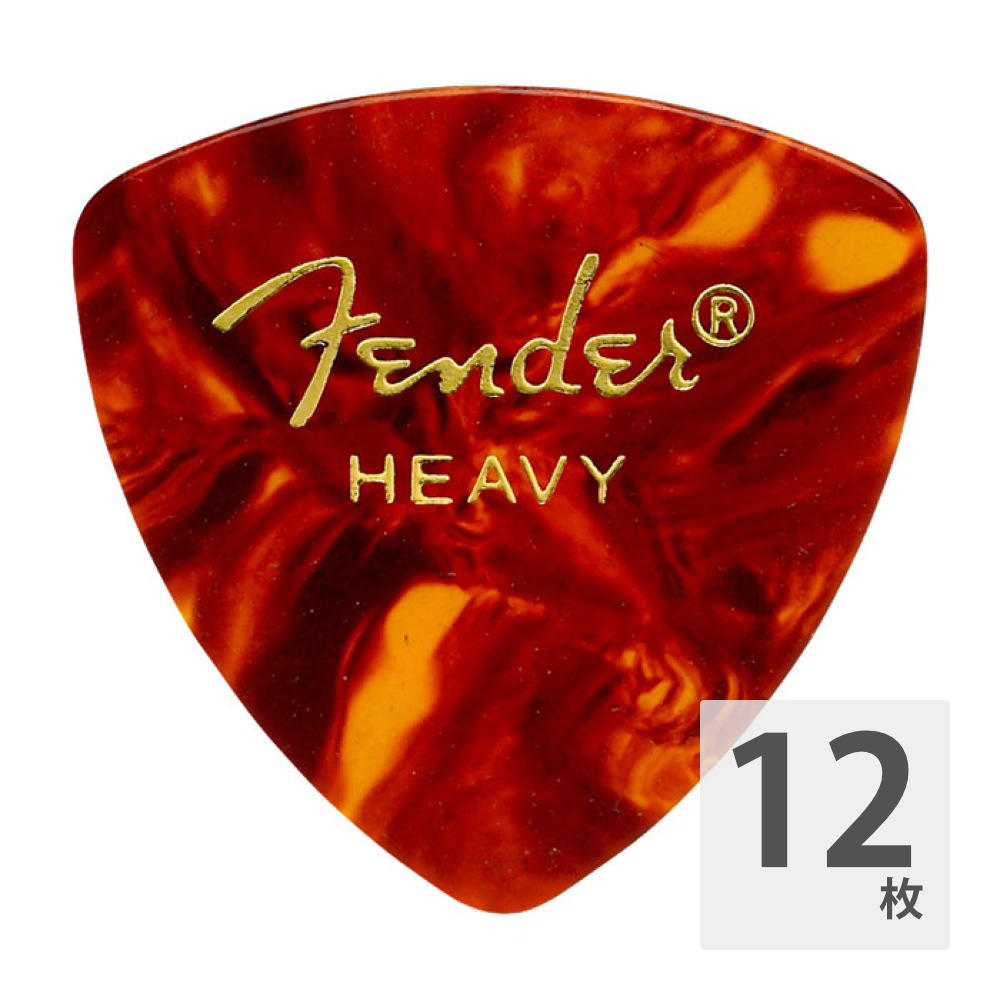 フェンダー おにぎり型ピック ヘビーピック （人気激安） 12枚セット Fender 346 訳あり品送料無料 ギターピック×12枚 Picks Shape Shell Heavy