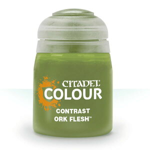 シタデル カラー オルク フレッシュ ORK FLESH 29-22 CITDEL CONTRAST 水性塗料 コントラスト ベース レイヤー ドライ セット スプレー 色見本 日本語 ガンプラ 肌色 エアブラシ 筆 ブラシ 水入れ