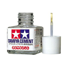 タミヤセメント 角びん 40ml タミヤ 接着剤 プラモデル用接着剤 スチロール樹脂用 ハケ付き TAMIYA 模型工具 プラモ工具 定番 人気 おすすめ 87003
