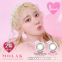 【2枚入×2箱】モラク カラコン 1ヶ月 14.2/14.5mm（カラーコンタクト 度あり マンスリー 度なし カラーコンタクトレンズ 度入り サークルレンズ MOLAK Monthly 宮脇咲良 両目）