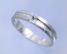 AI mavie（アイ マヴィ）K14ホワイトゴールド ダイヤモンド リング/結婚指輪（指輪）「Brise-lames（ブリーゼラム）」Men's/メンズ/製造オーダー品　約20日間納期