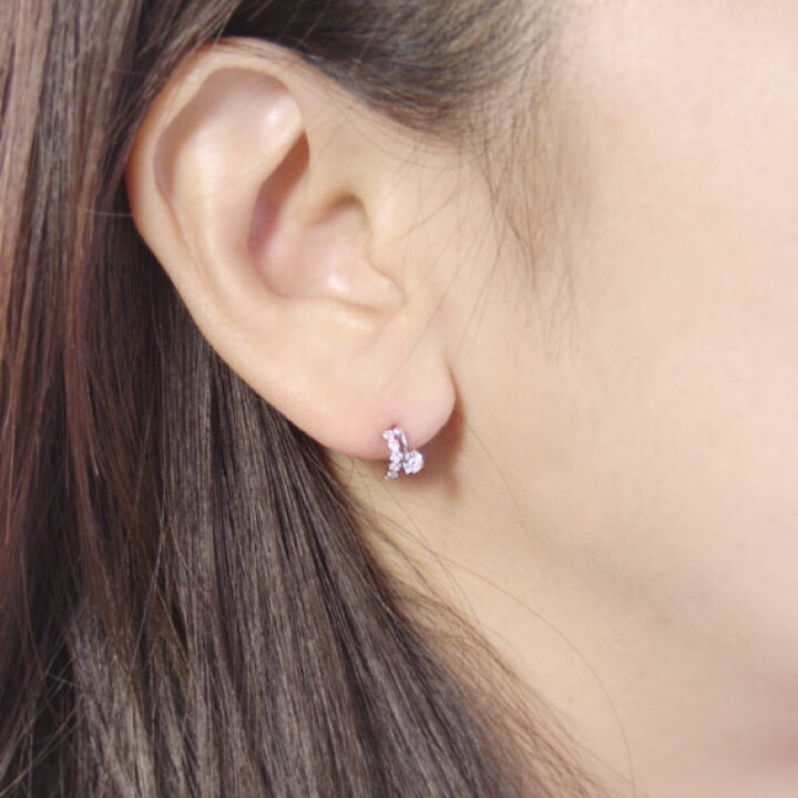 楽天市場】高品質AAランク キュービックジルコニア（CZ）ピアス K10 
