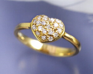 4���a���� �_�C�������h 0.2ct �p���F �n�[�g �����O�i�w�ցj K18�C�G���[�S�[���h�iK18YG�j �������� ���Y ���{��/�����I�[�_�[�i�@��30���Ԕ[��