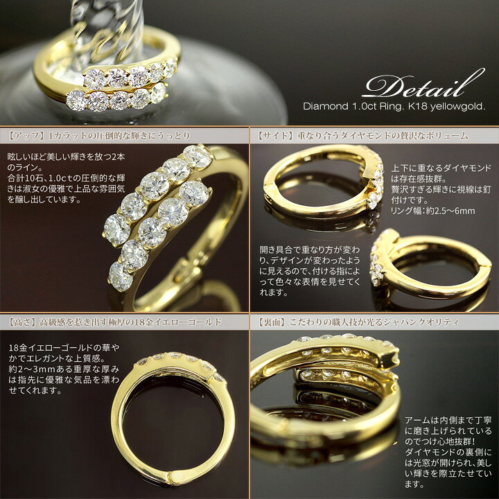 楽天市場】ダイヤモンドリング 1.0ct レディース フリーサイズ リング 