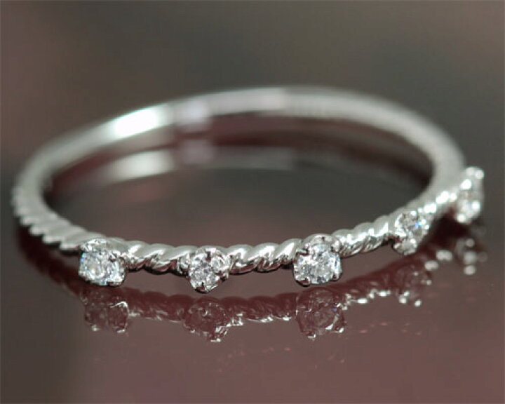 K18WGダイヤモンド0.08ctタンスイパール天然石ホワイトゴールド 