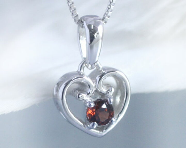 楽天市場】1月誕生石ネックレス ガーネット ネックレス ペンダント  