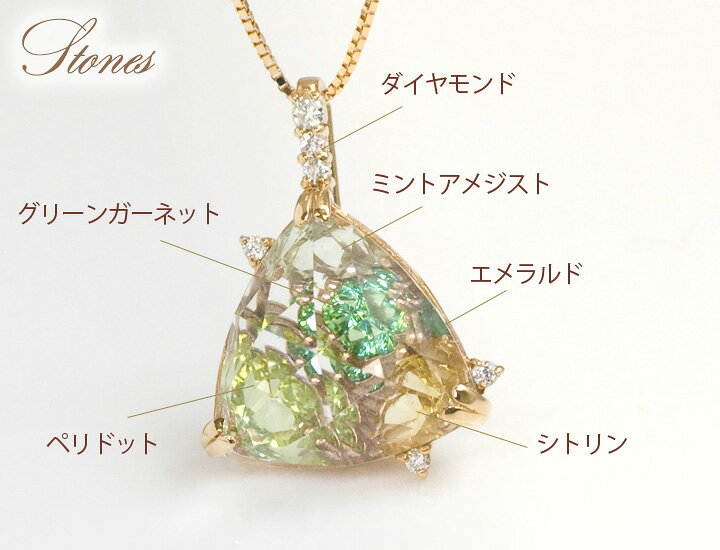 楽天市場】ペリドット シトリン エメラルド グリーンガーネット ミント 