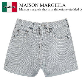 メゾン マルジェラ / Maison Margiela Shorts In Rhinestone-Studded Denim / S67MU0041 S30855 / S67MU0041 S30855 961CR / S67MU0041S30855961CR / S67MU0041S30855 / ショートパンツ / 「正規品補償」「VIP価格販売」「お買い物サポート」