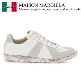メゾン マルジェラ / Maison Margiela Vintage Nappa And Suede Replica Sneakers / S37WS0562 P3724 / S37WS0562 P3724 H8339 / S37WS0562P3724H8339 / S37WS0562P3724 / スニーカー / 「正規品補償」「VIP価格販売」「お買い物サポート」