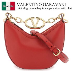 バレンチノ / Valentino Garavani Mini Vlogo Moon Bag In Nappa Leather / 4W0B0Q43PHV / 4W0B0Q43PHV 0ROV / 4W0B0Q43PHV0ROV / ショルダーバッグ・ポシェット / 「正規品補償」「VIP価格販売」「お買い物サポート」