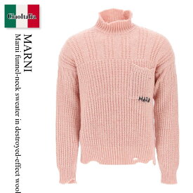 マルニ / Marni Funnel-Neck Sweater In Destroyed-Effect Wool / DVMG0054A0UFW310 / DVMG0054A0UFW310 00C20 / DVMG0054A0UFW31000C20 / ニット・セーター / 「正規品補償」「VIP価格販売」「お買い物サポート」