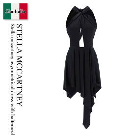 ステラ・マッカートニー / Stella Mccartney Asymmetrical Dress With Halterneck / 6A0152 3BU358 / 6A0152 3BU358 1000 / 6A01523BU3581000 / 6A01523BU358 / ワンピース / 「正規品補償」「VIP価格販売」「お買い物サポート」