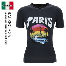 バレンシアガ / Balenciaga Paris Tropical T-Shirt / 768075 TPVM2 / 768075 TPVM2 1569 / 768075TPVM21569 / 768075TPVM2 / Tシャツ・カットソー / 「正規品補償」「VIP価格販売」「お買い物サポート」