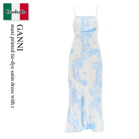 ガニー / Ganni Maxi Printed Tie-Dye Satin Dress With R / F9151 / F9151 033 / F9151033 / ワンピース / 「正規品補償」「VIP価格販売」「お買い物サポート」