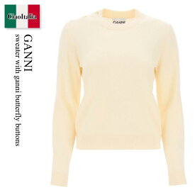 ガニー / Ganni Sweater With Ganni Butterfly Buttons / K2130 / K2130 354 / K2130354 / ニット・セーター / 「正規品補償」「VIP価格販売」「お買い物サポート」